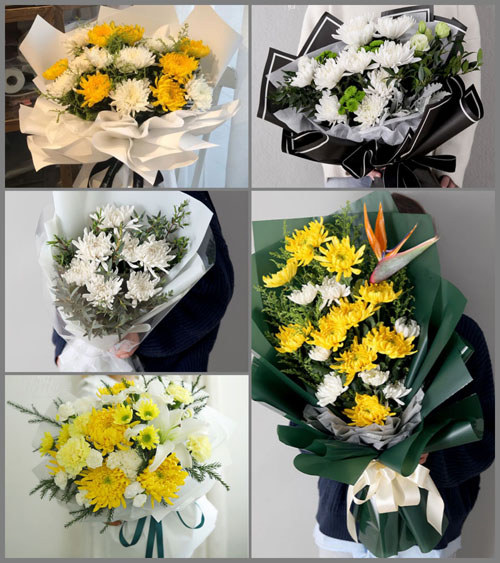 贵州毕节市金沙县岩孔镇金白社区白事花束代送